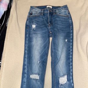 KanCan denim skinny distressed jeans, size 1/24